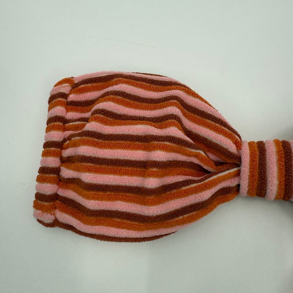 Billabong Bikini Top Size Medium NWT Eco Tides Terry Betty Bandeau Straps Stripe - Picture 7 of 14